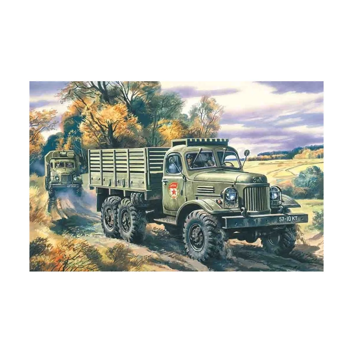 Russischer Militär LKW ZiL-157, 1/72 - ICM 72541