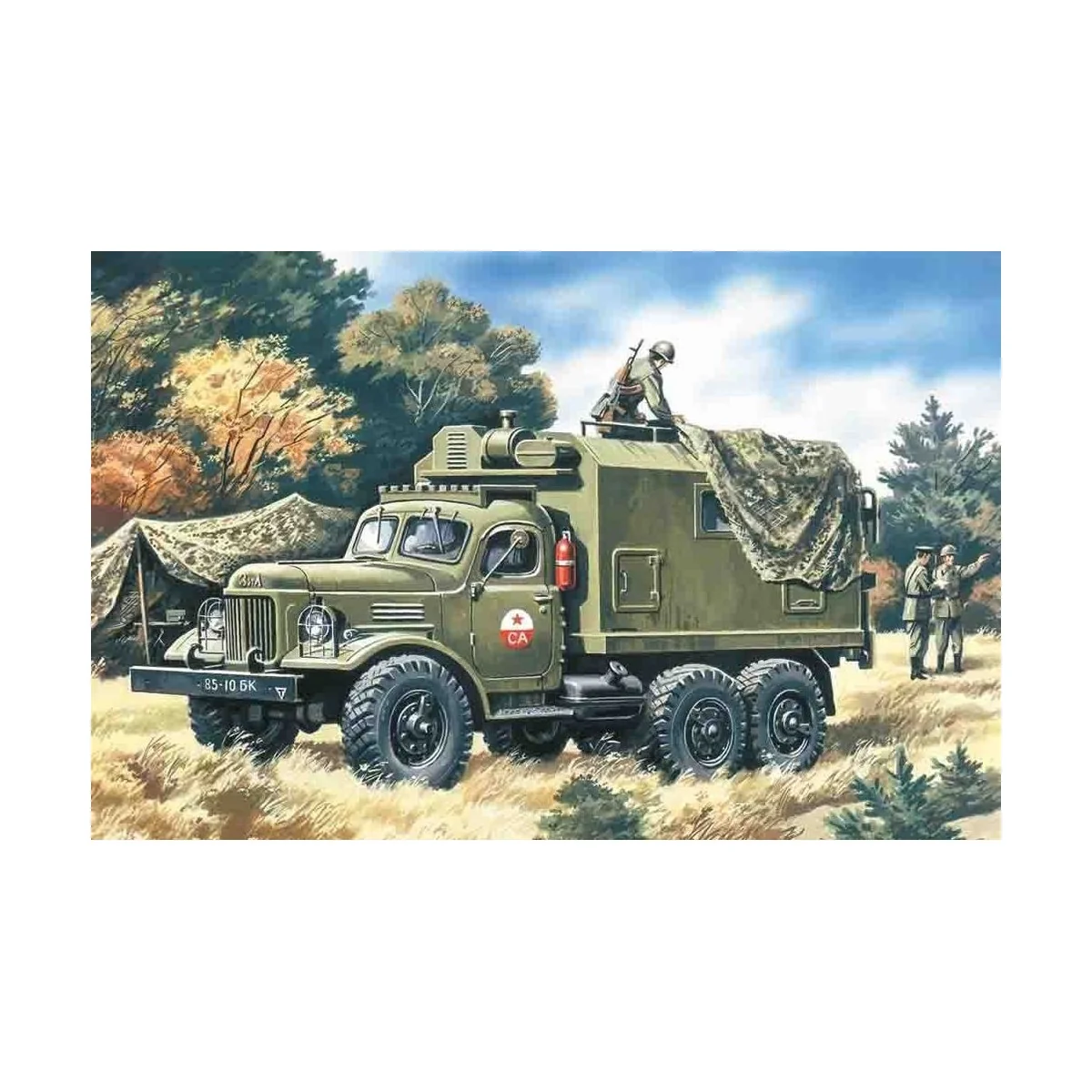 Zil-157 Kommandowagen, 1/72 - ICM 72551 Zil-157 Kommandowagen, 1/72 - ICM 72551