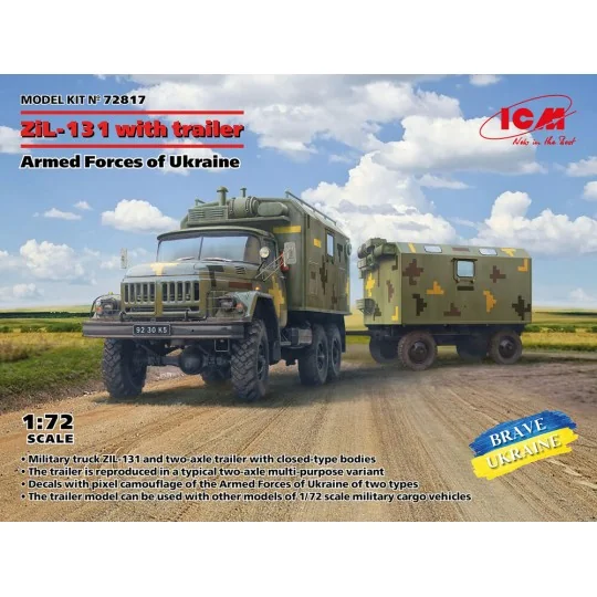ZiL-131, Truck with trailer Armed Forces of Ukraine - ICM 72817