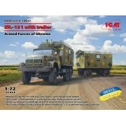 ZiL-131, Truck with trailer Armed Forces of Ukraine, 1/72 - ICM 72817