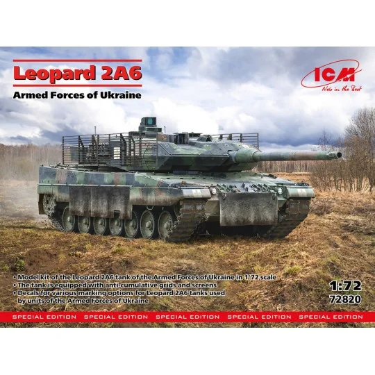 Leopard 2A6 of the Armed Forces of Ukraine, 1/72 - ICM 72820