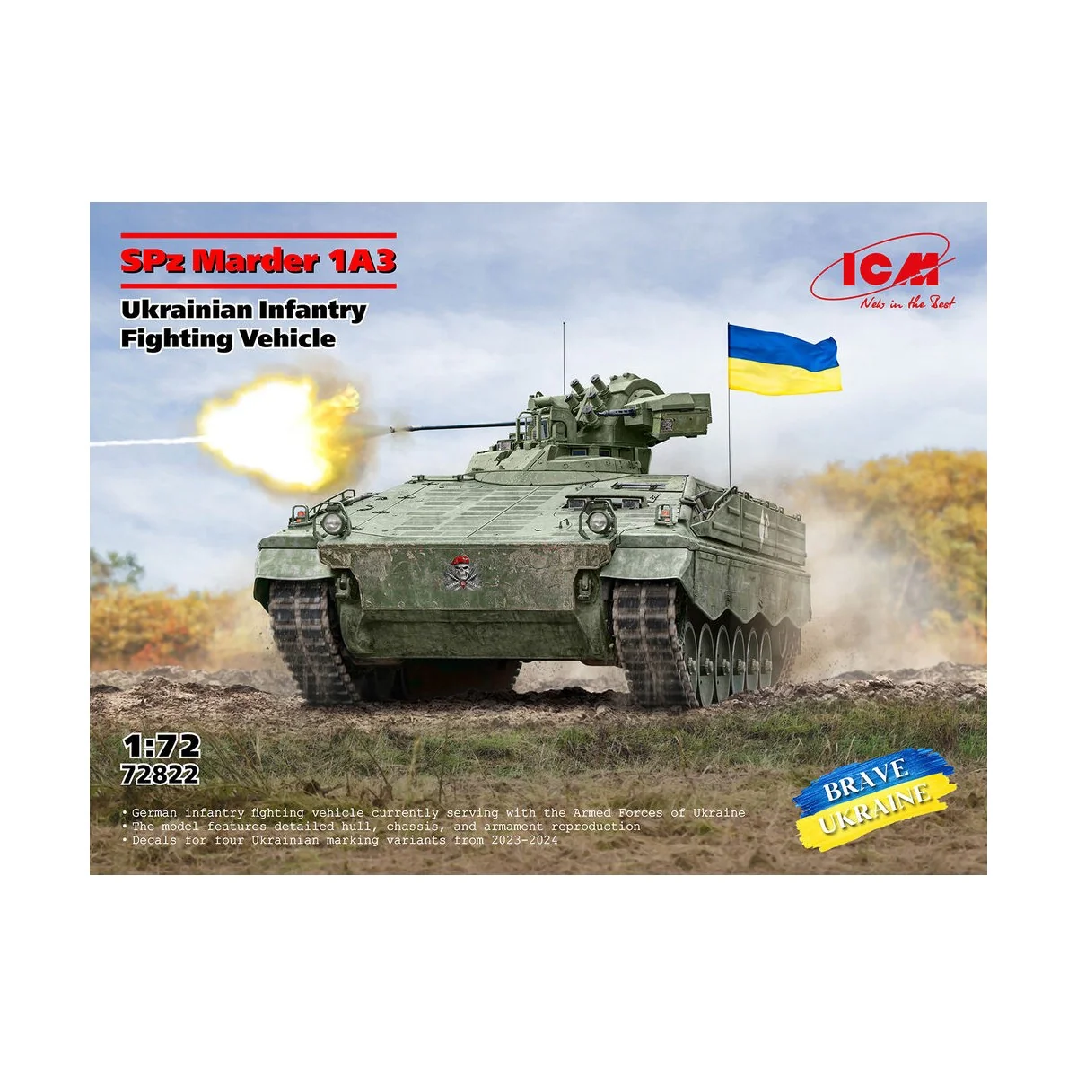 SPz Marder 1A3,Ukrainian Infantry Fighting Vehicle - ICM 72822