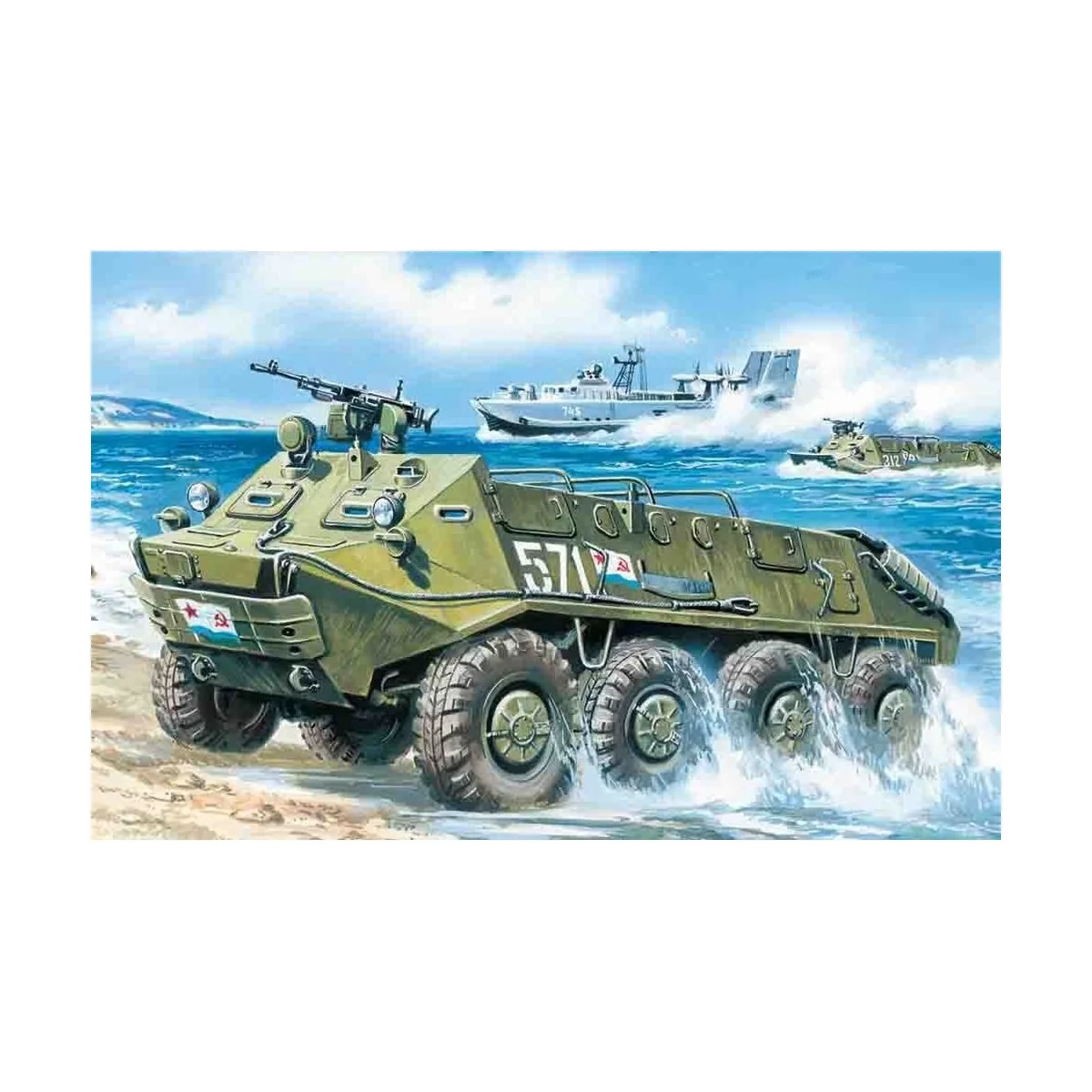 BTR-60 P Bewaffneter Mannschaftstransporter, 1/72 - ICM 72901 BTR-60 P Bewaffneter Mannschaftstransporter, 1/72 - ICM 72901