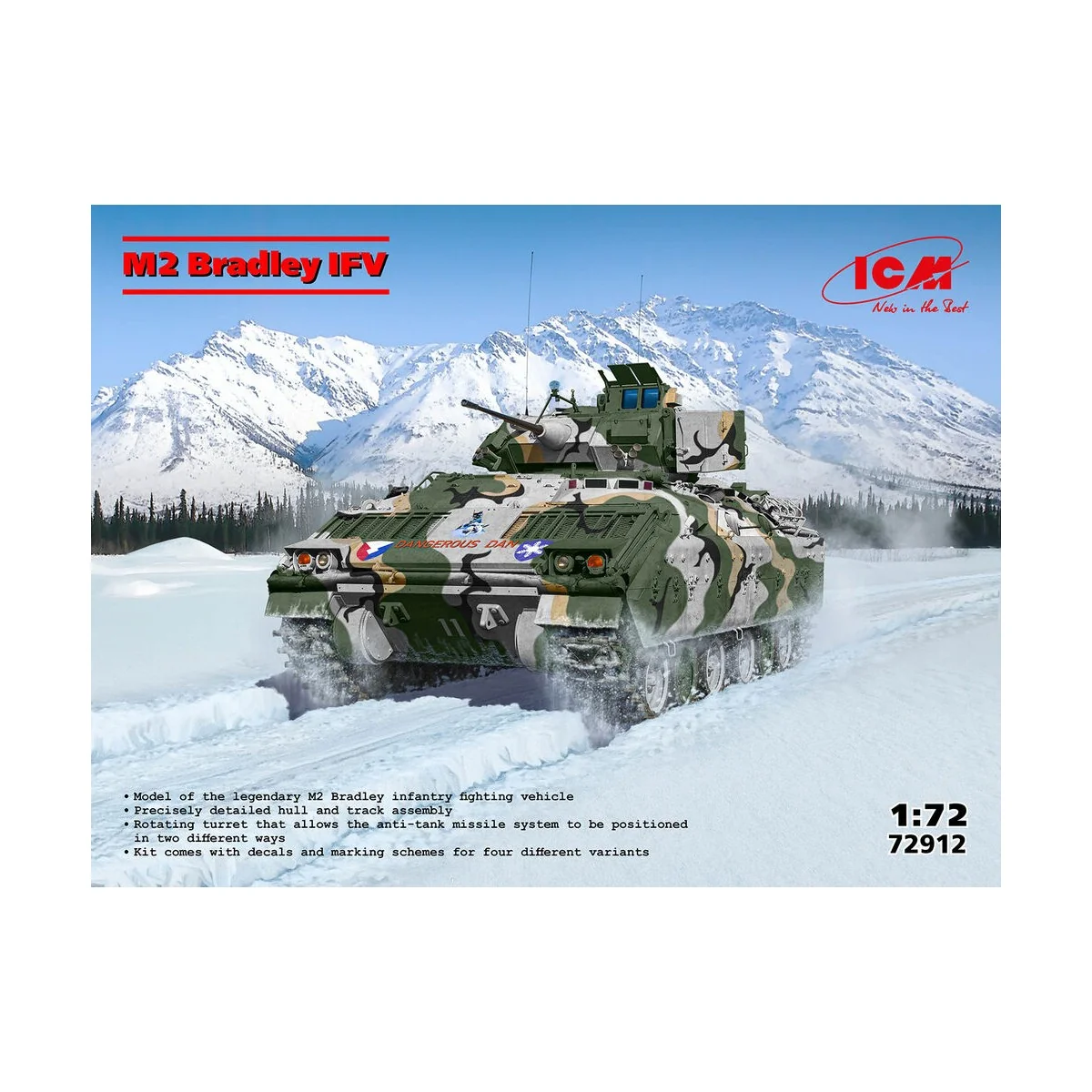M2 Bradley, US Infantry Fighting Vehicle, 1/72 - ICM 72912