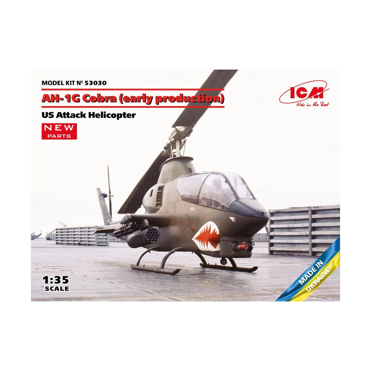 AH-1G Cobra (early production), US Attack Helicopter, 1/35 - ICM 53030