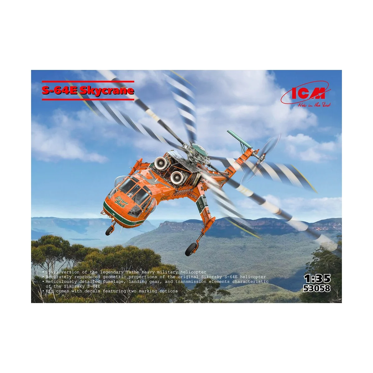 Sikorsky S-64E Skycrane, 1/35 - ICM 53058