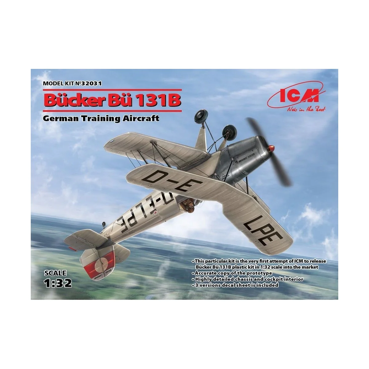 Bücker Bü 131B,German Training Aircraft - ICM 32031