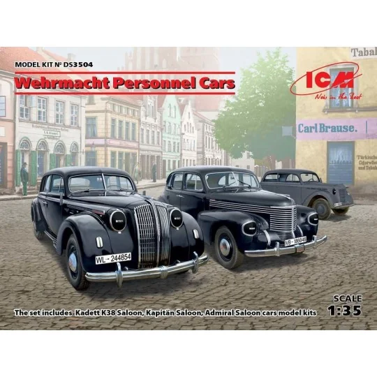 Wehrmacht Personnel Cars(Kadett K38 Salo Kapitan Saloon, Admiral Sa...