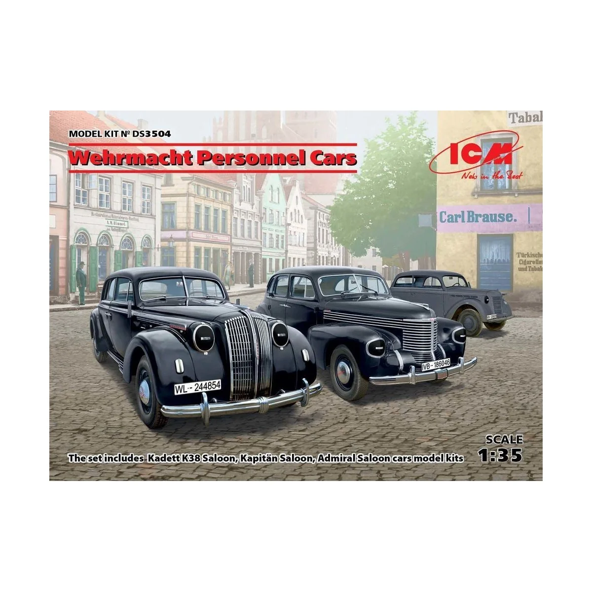 Wehrmacht Personnel Cars(Kadett K38 Salo Kapitan Saloon,Admiral Sal...