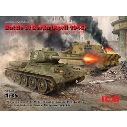 Battle of Berlin (April 1945) (T-34-85, King Tiger), 1/35 - ICM DS3506