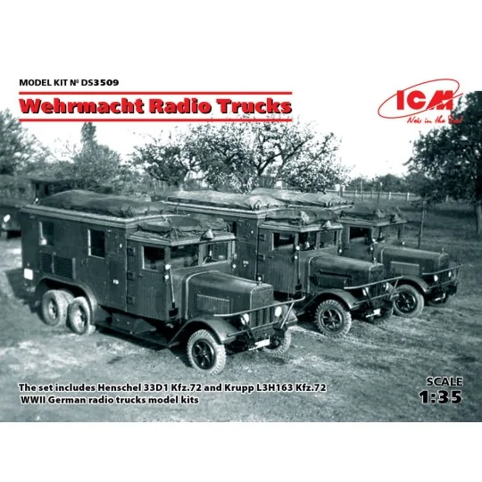 Wehrmacht Radio Trucks(Henschel 33D1 Kfz.72, Krupp L3H163 Kfz.72) -...
