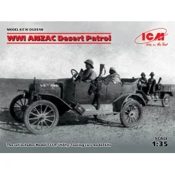 WWI ANZAC Desert Patrol (Model T LCP, Utility, Touring) - ICM DS3510