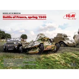 Battle of France, spring 1940 (Panhard 178 AMD-35, FCM 36, Laffly V...