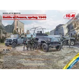 Battle of France, spring 1940. German combat vehicles, 1/35 - ICM D...