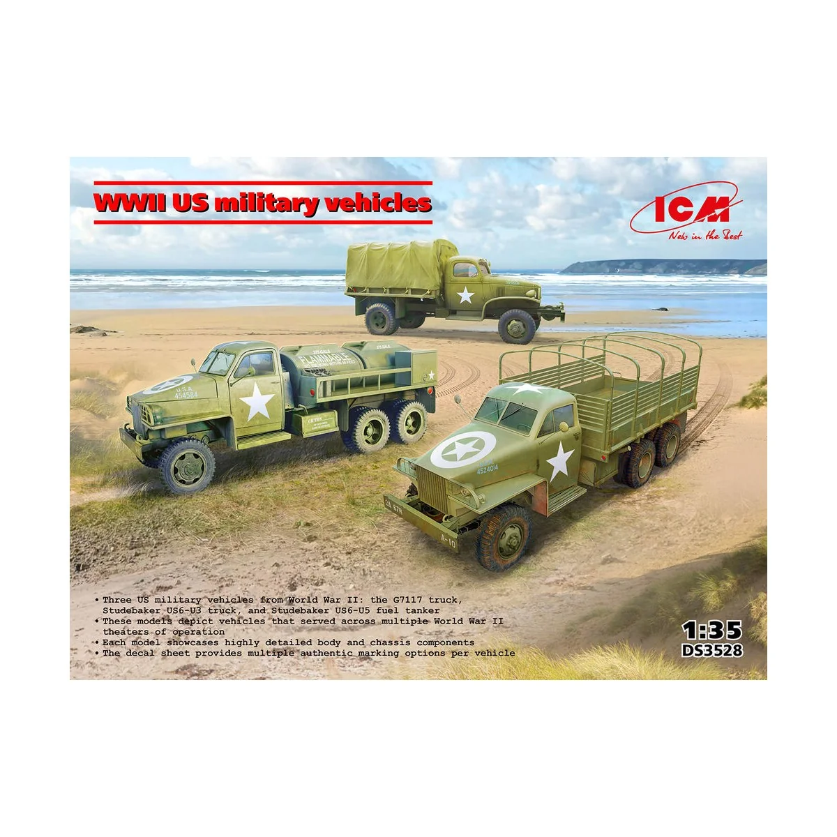 WWII US military vehicles - ICM DS3528