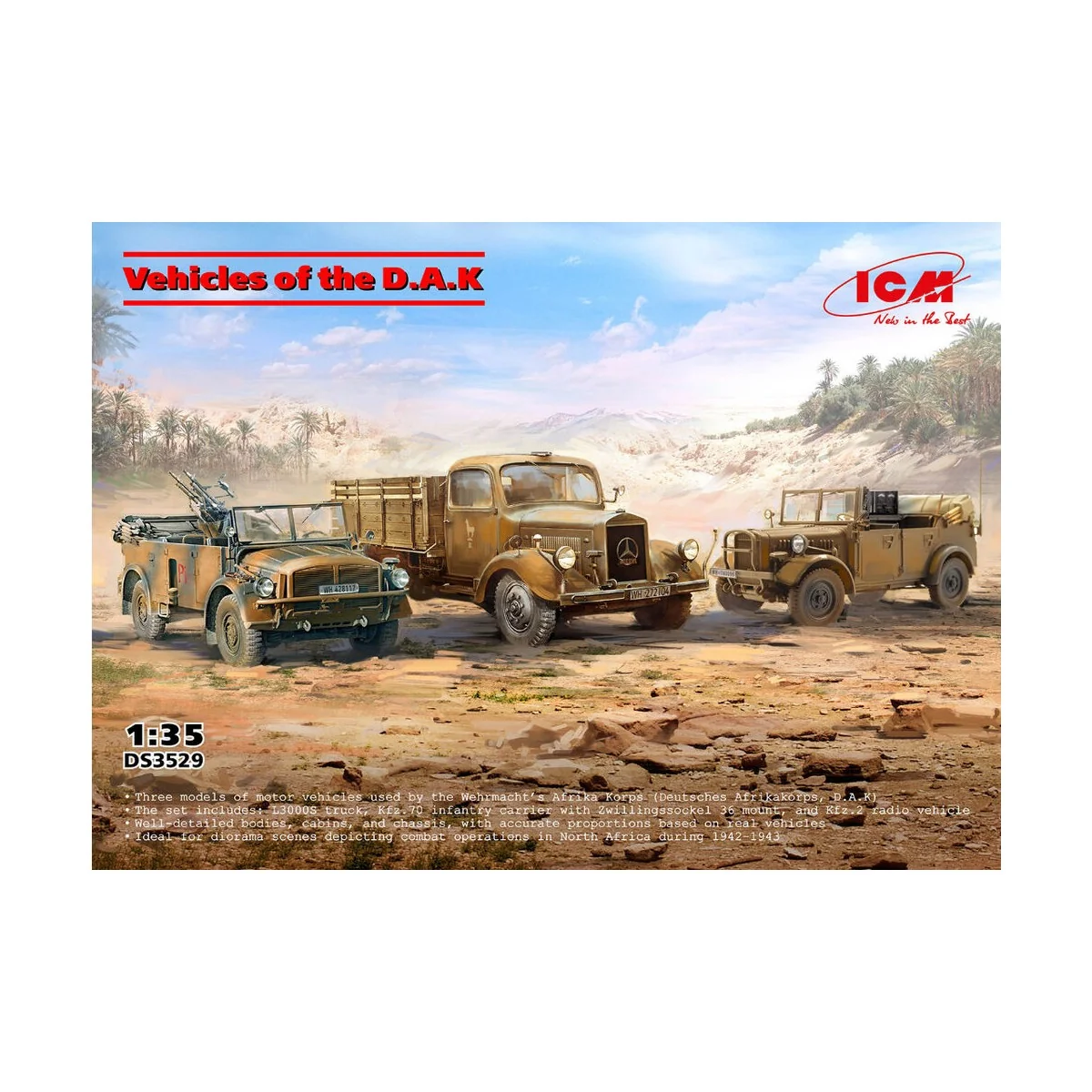 Vehicles of the D.A.K - ICM DS3529