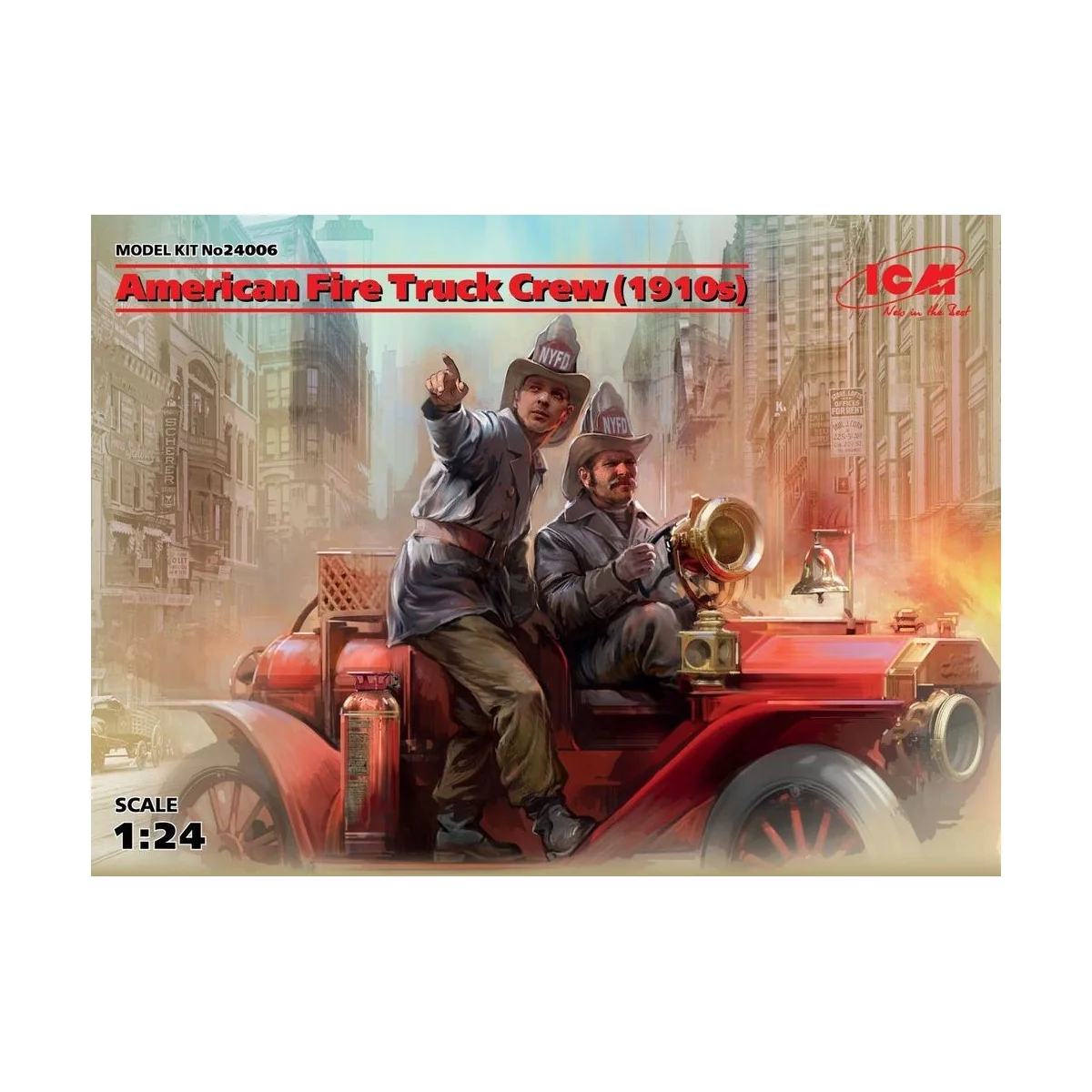 American Fire Truck Crew(1910s)2 Figures, 1/24 - ICM 24006