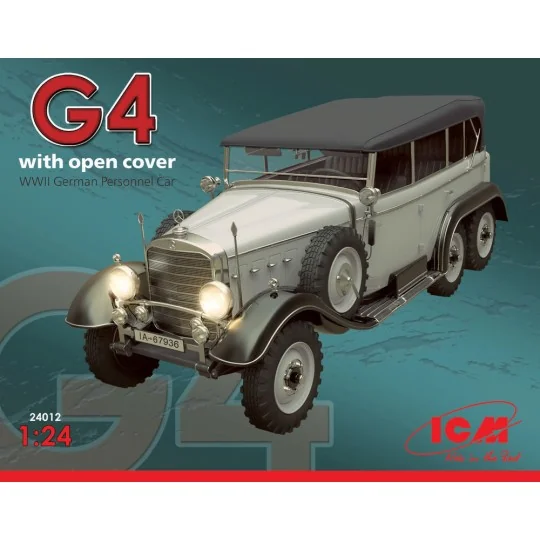 Typ G4 Soft Top WWII German Personnel Car, 1/24 - ICM 24012