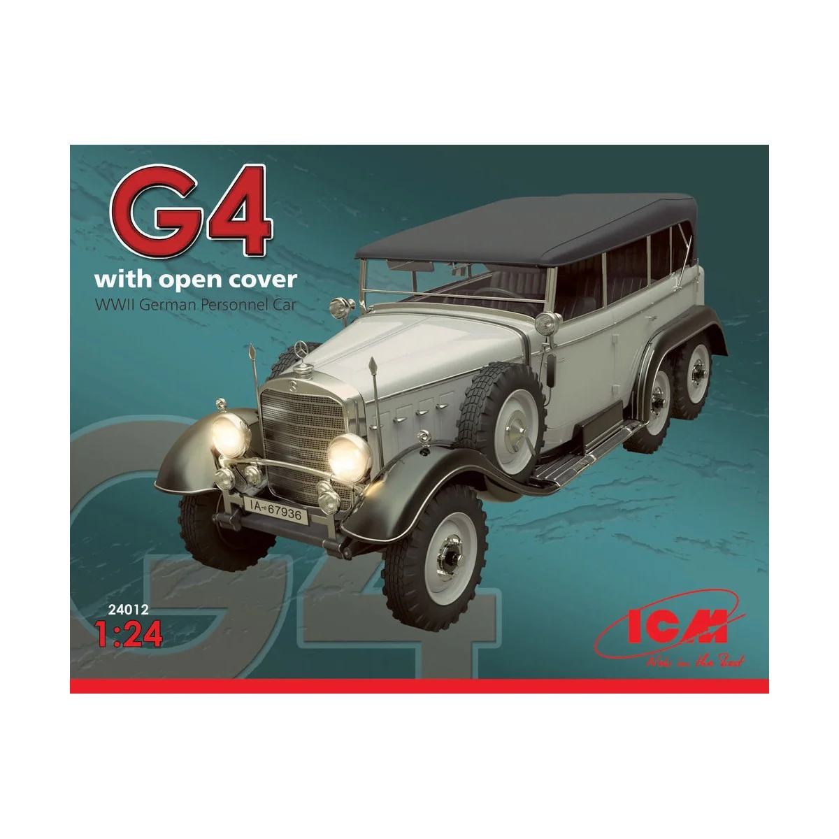 Typ G4 Soft Top WWII German Personnel Car - ICM 24012
