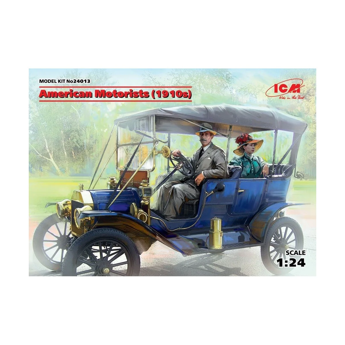 American Motorists (1910s)(1male,1female figures) - ICM 24013