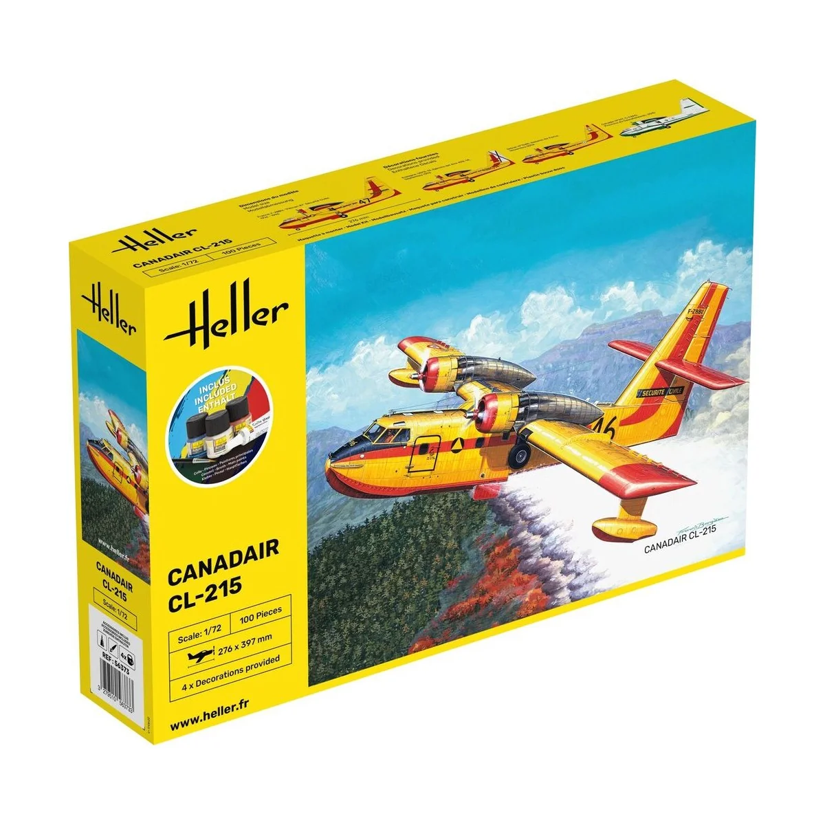 STARTER KIT Canadair CL-215, 1/72 - Heller 56373