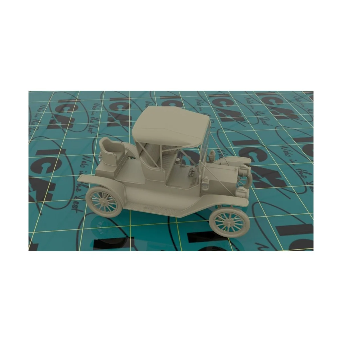 Model T 1912 Commercial Roadster, America Car, 1/24 - ICM 24016