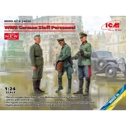 WWII German Staff Personnel (100% new molds), 1/24 - ICM 24020