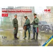 WWII German Staff Personnel (100% new molds), 1/24 - ICM 24020