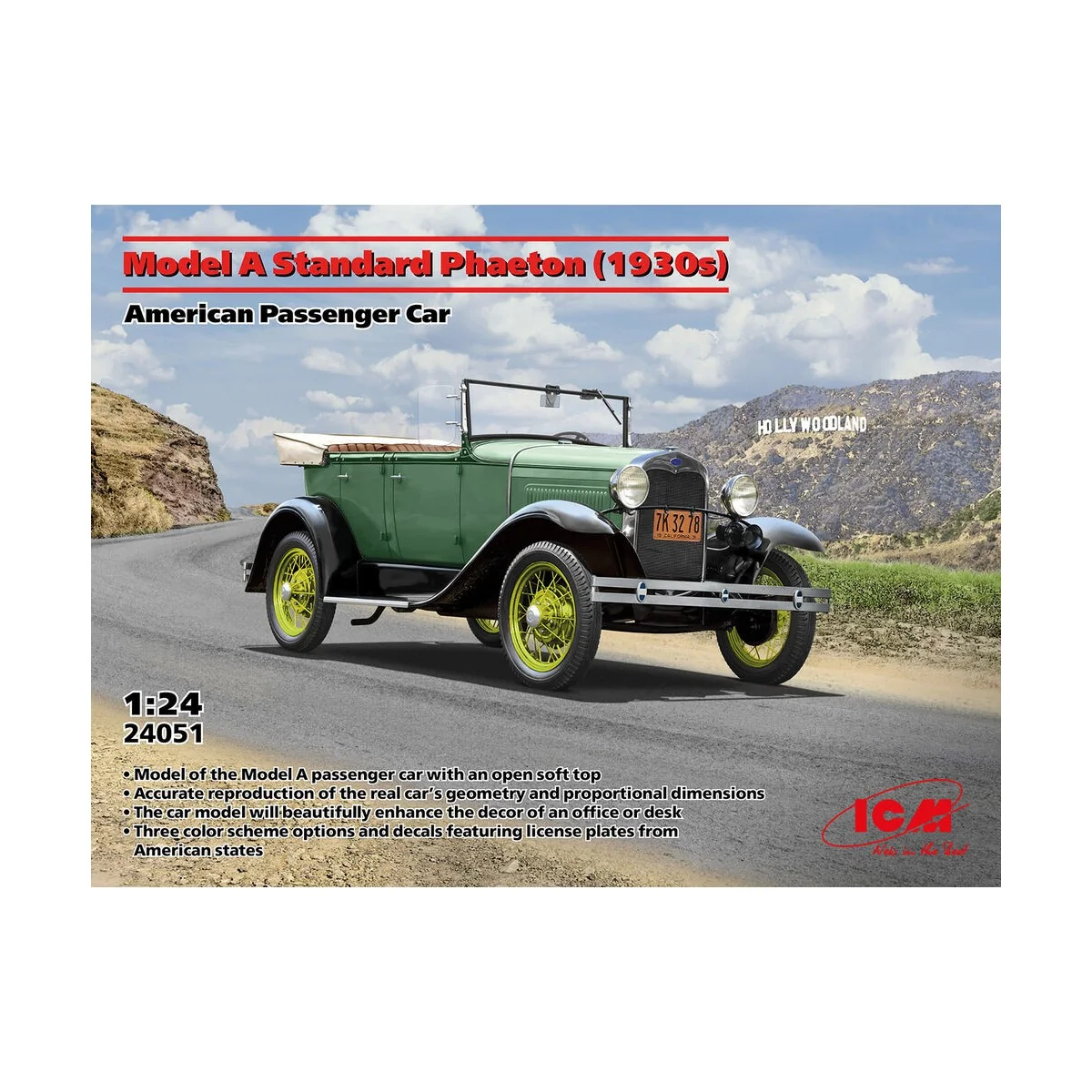 Model A Standard Phaeton (1930s), American Passenger Car - ICM 24051