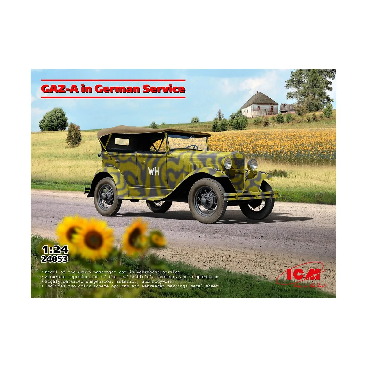 GAZ-A in German Service, 1/24 - ICM 24053 GAZ-A in German Service, 1/24 - ICM 24053