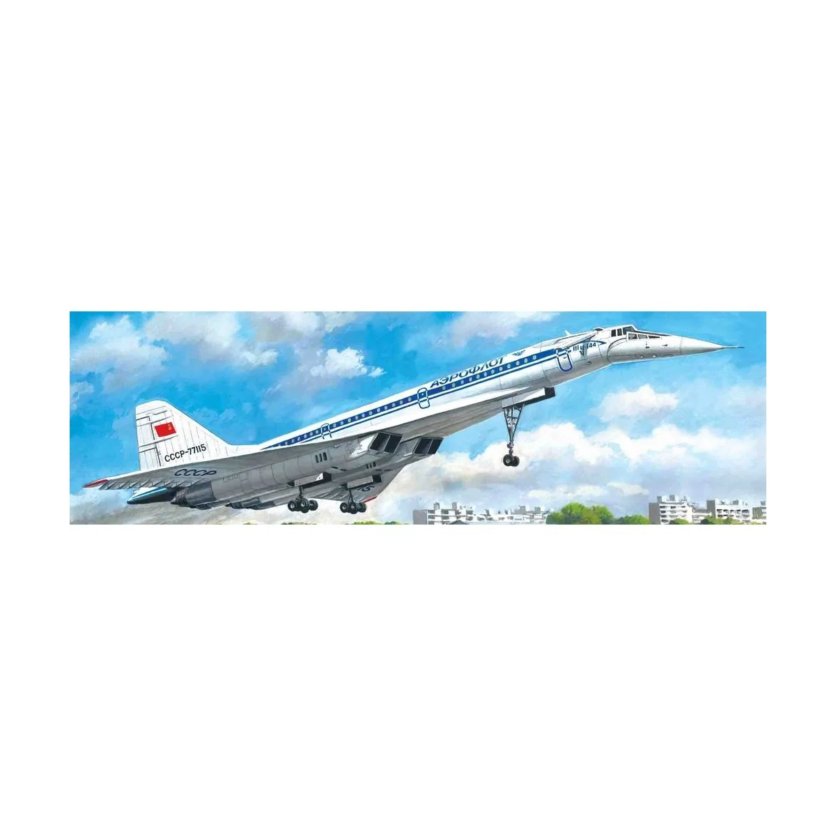 Tupolev-144D, Soviet Supersonic Passenger Aircraft - ICM 14402
