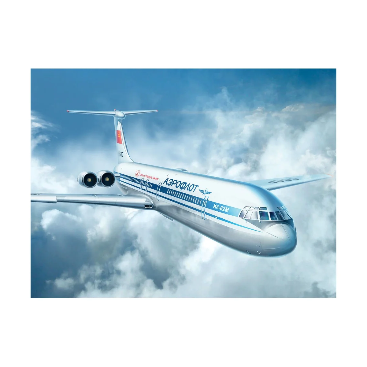 Ilyushin-62M, Soviet Passenger Aircraft, 1/144 - ICM 14405 Ilyushin-62M, Soviet Passenger Aircraft, 1/144 - ICM 14405
