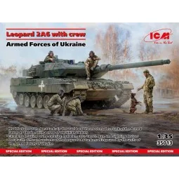 Leopard 2A6 of the Armed Forces of Ukraine with crew, 1/35 - ICM 35013