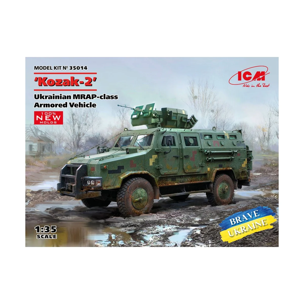 Kozak-2, Ukrainian MRAP-class Armored Vehicle (100% new molds) - IC...