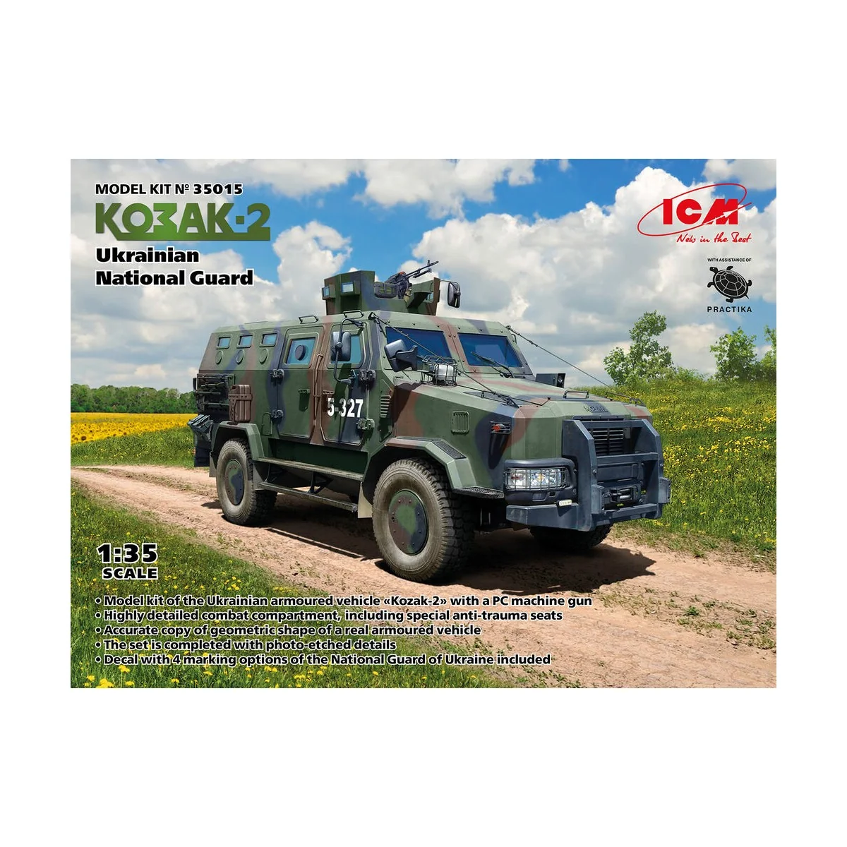 Kozak-2 Ukrainian National Guard, 1/35 - ICM 35015 Kozak-2 Ukrainian National Guard, 1/35 - ICM 35015
