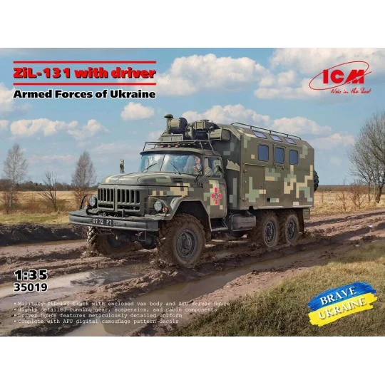 ZiL-131 of the Armed Forces of Ukraine with driver, 1/35 - ICM 35019