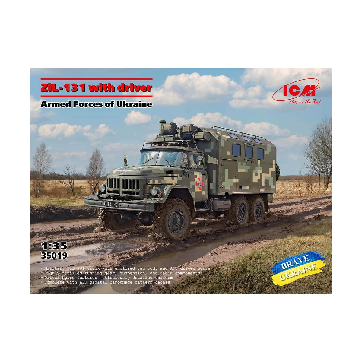 ZiL-131 of the Armed Forces of Ukraine with driver, 1/35 - ICM 35019
