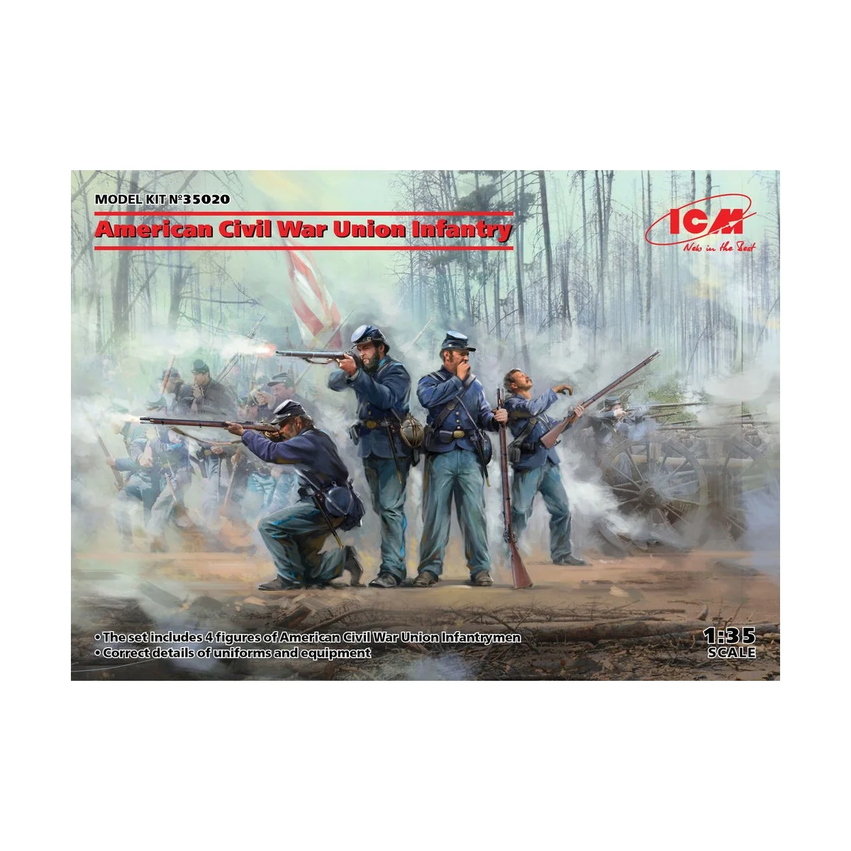 American Civil War Union Infantry, 1/35 - ICM 35020