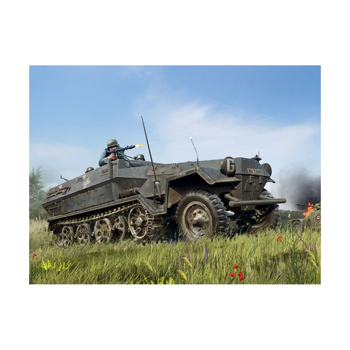 Sd.Kfz.251/1 Ausf.A WWII German Armoured Personnel Carrier - ICM 35101