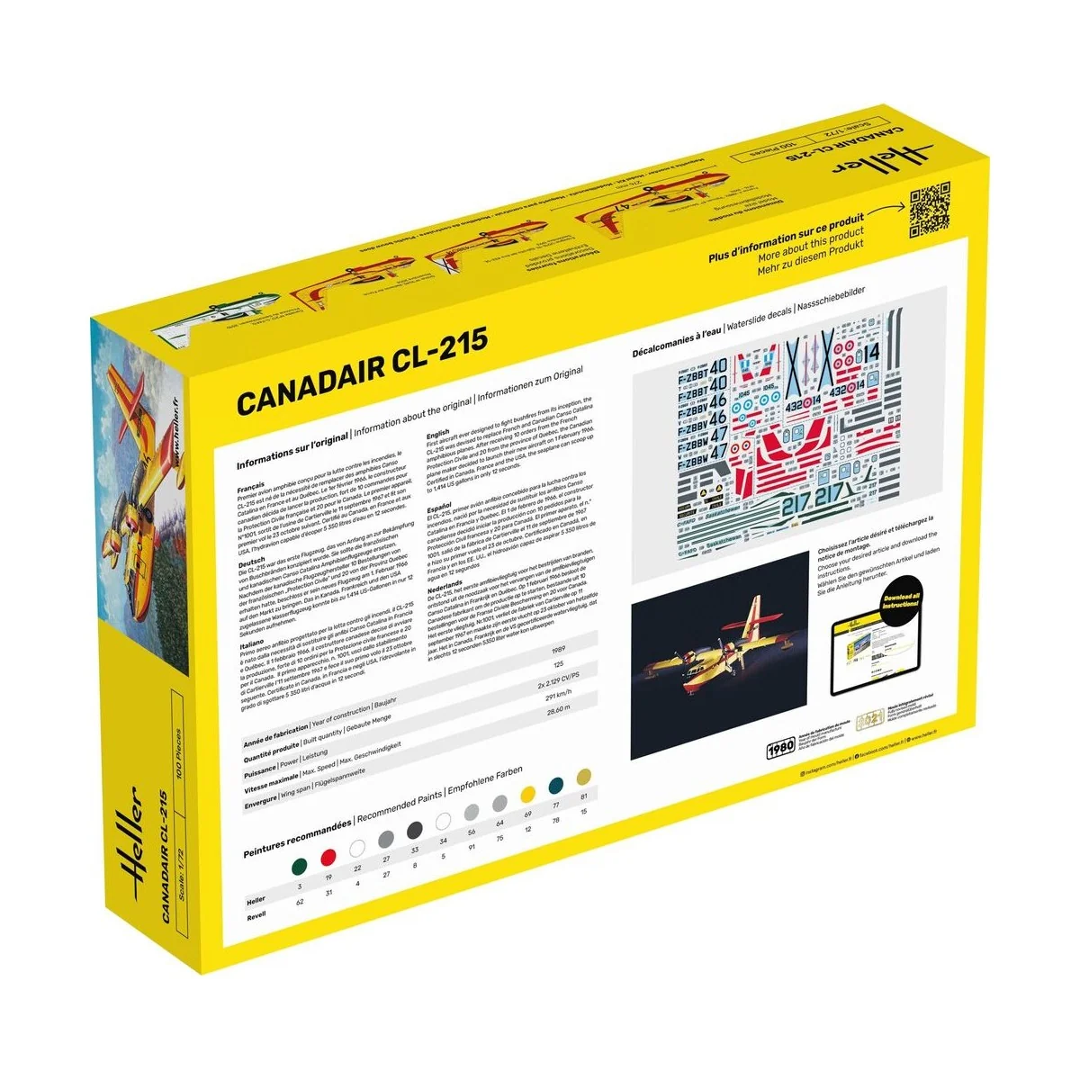 STARTER KIT Canadair CL-215, 1/72 - Heller 56373