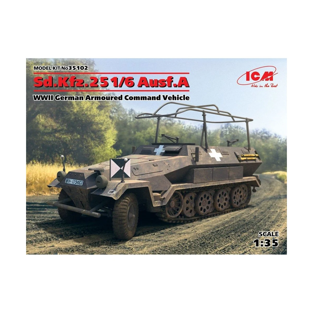 Sd.Kfz.251/6 Ausf.A, WWII German Armoured Command Vehicle, 1/35 - I... Sd.Kfz.251/6 Ausf.A, WWII German Armoured Command Vehicle, 1/35 - I...