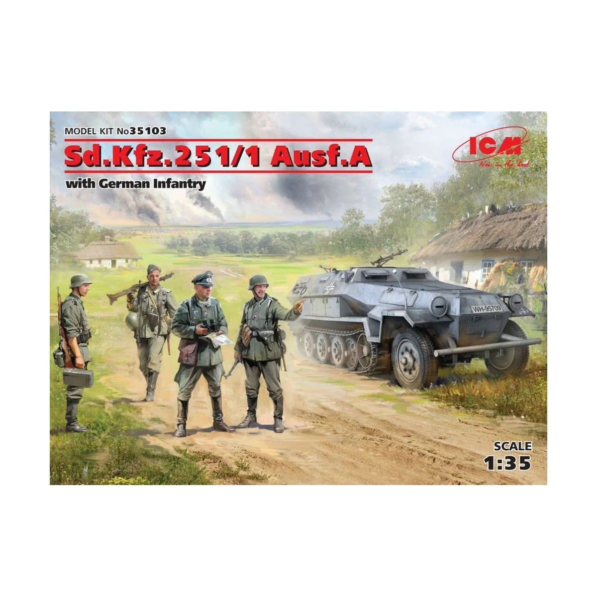 Sd.Kfz.251/1 Ausf.A with German Infantry - ICM 35103