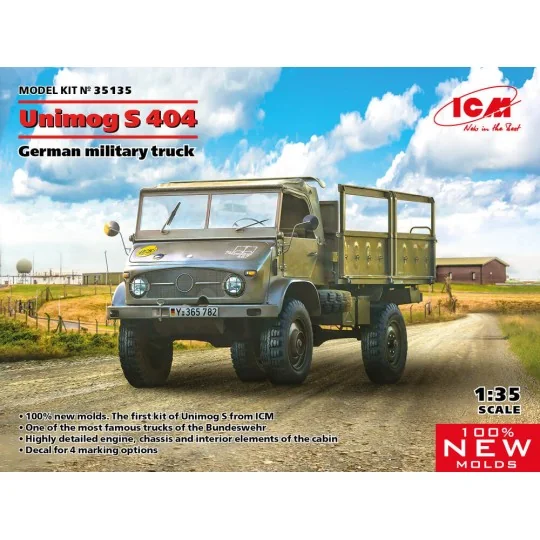 Unimog S 404, German military truck, 1/35 - ICM 35135 Unimog S 404, German military truck, 1/35 - ICM 35135