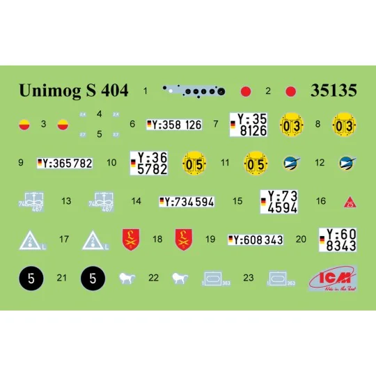 Unimog S 404, German military truck, 1/35 - ICM 35135 Unimog S 404, German military truck, 1/35 - ICM 35135