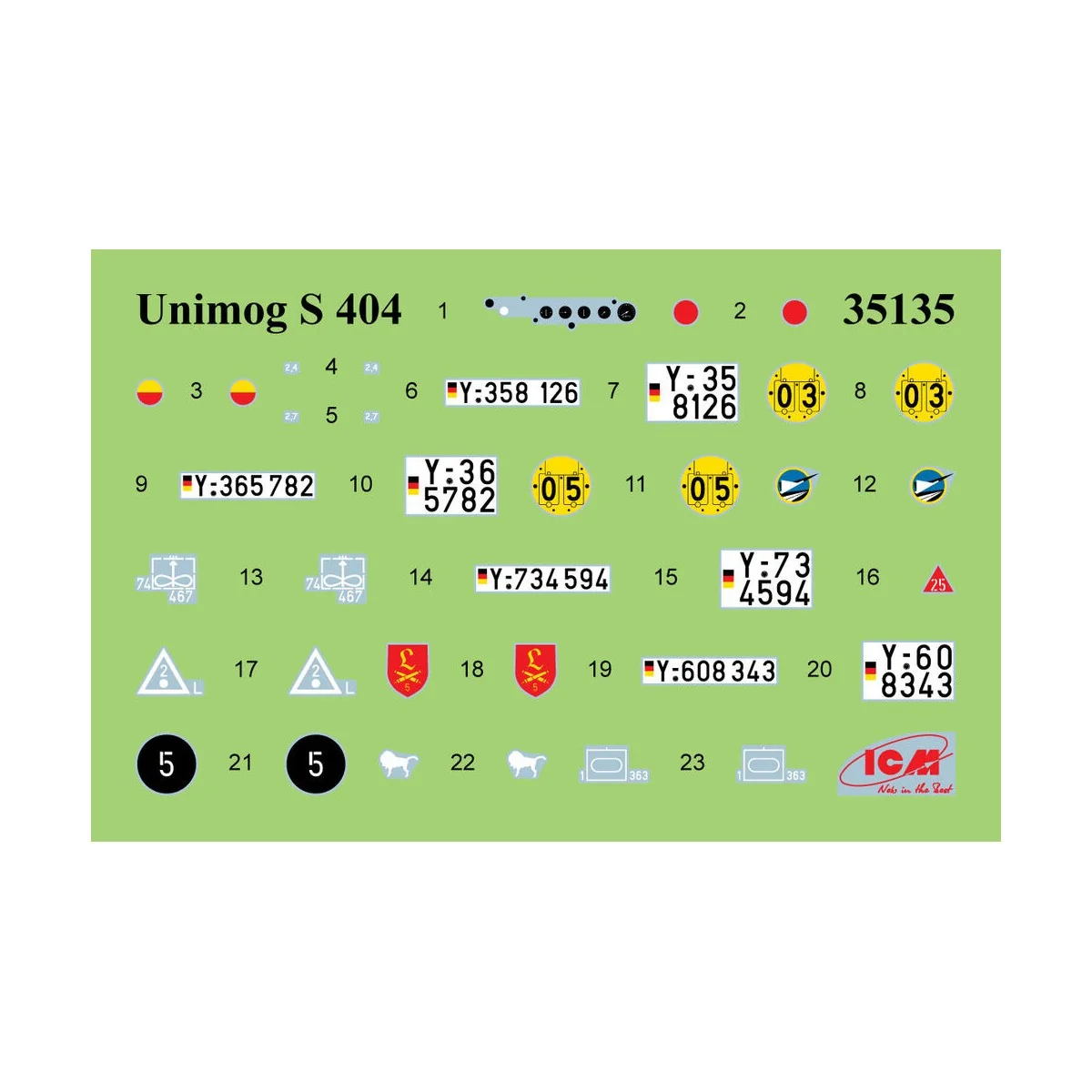 Unimog S 404, German military truck, 1/35 - ICM 35135 Unimog S 404, German military truck, 1/35 - ICM 35135