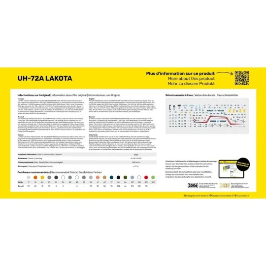 STARTER KIT UH-72A Lakota - Heller 56379