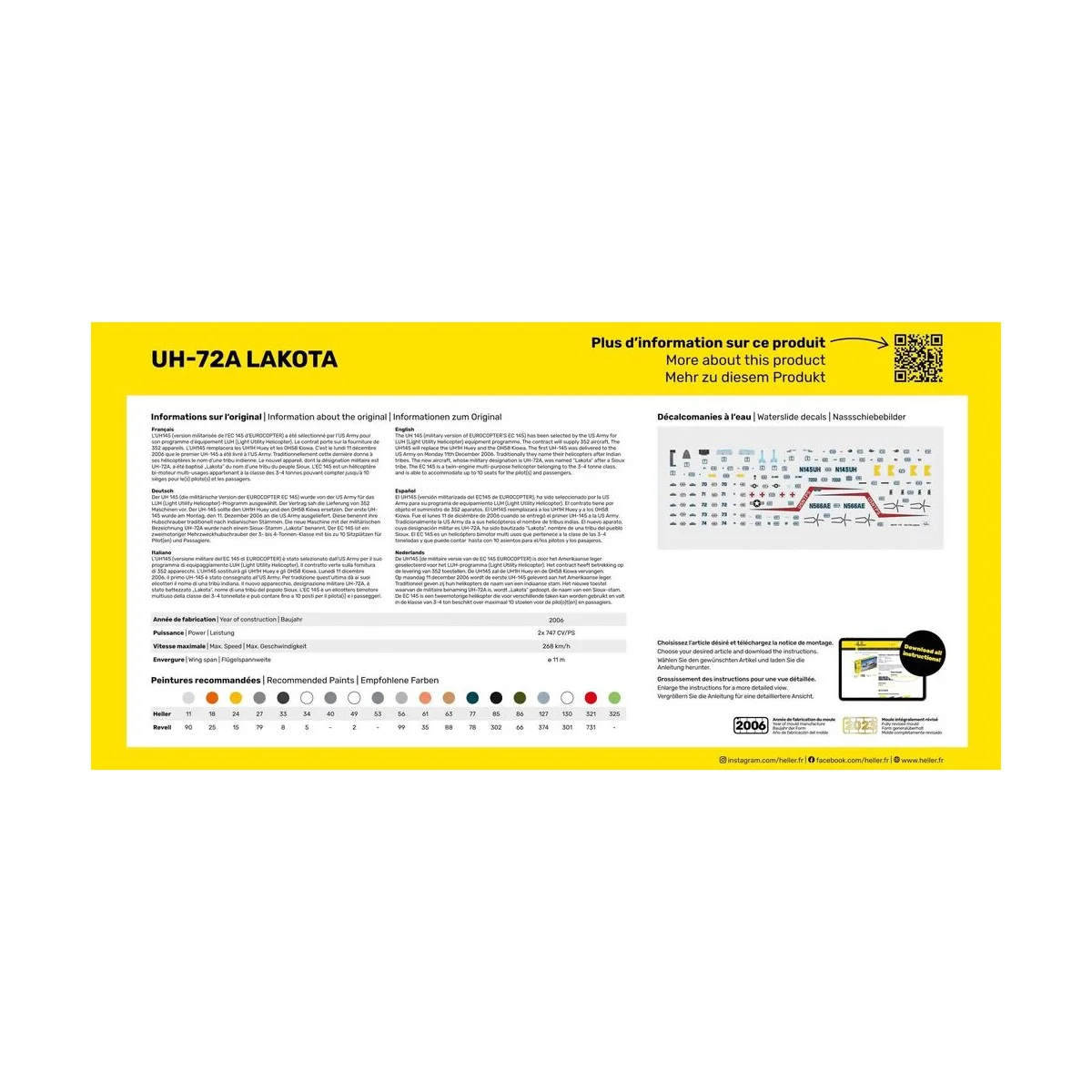STARTER KIT UH-72A Lakota - Heller 56379