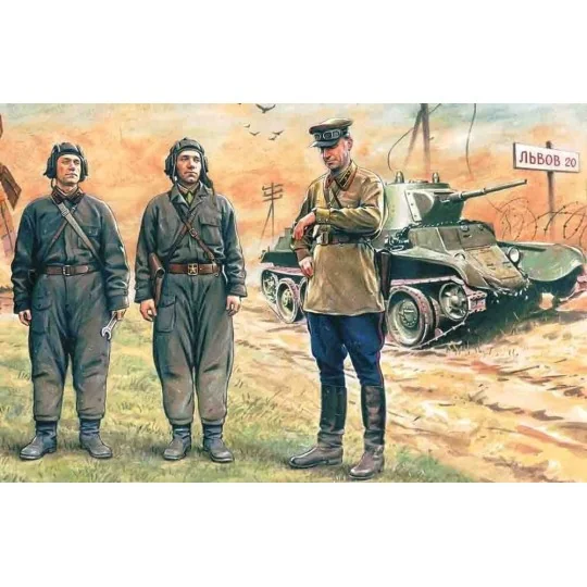Russische Panzer Besatzung 1939-1942, 1/35 - ICM 35181 Russische Panzer Besatzung 1939-1942, 1/35 - ICM 35181