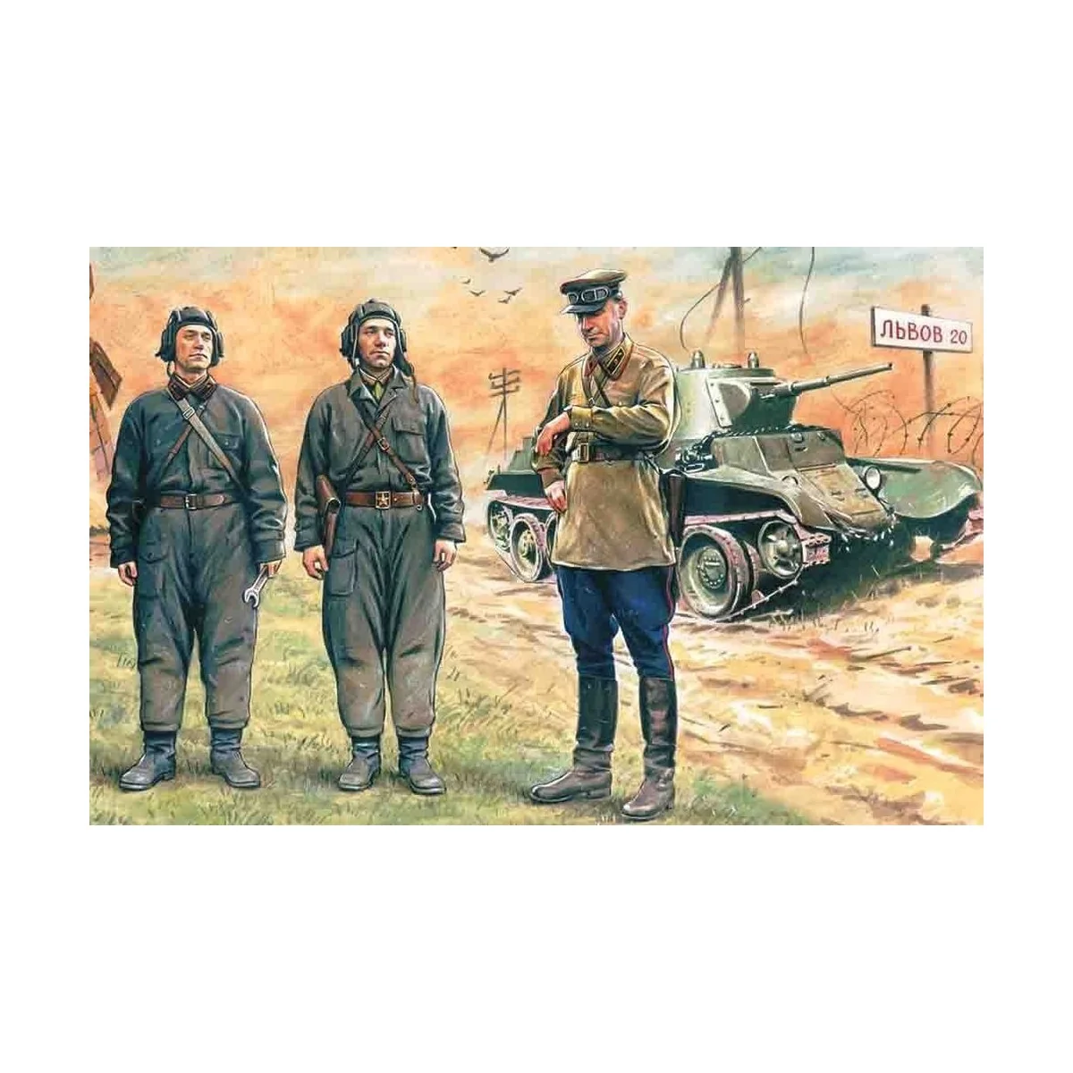 Russische Panzer Besatzung 1939-1942, 1/35 - ICM 35181 Russische Panzer Besatzung 1939-1942, 1/35 - ICM 35181
