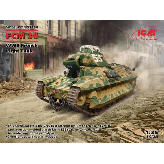 FCM 36, WWII French Light Tank - ICM 35336